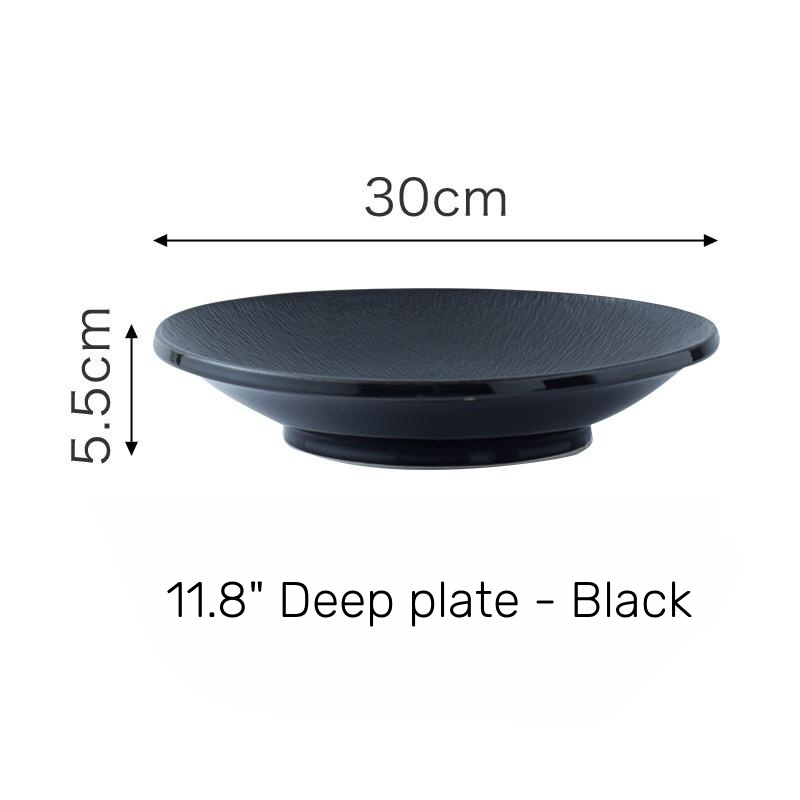 11.8" Deep plate - Black