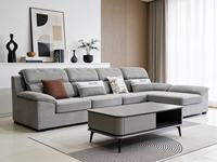 Ensemble de canapé modulaire en forme de L moderne, nouveau, grand appartement, tissu amovible, lavable, éponge, canapé pour salon, meubles de maison