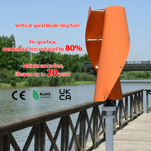 กังหันลมติดหลังคา 48V 220v 380v กำลังผลิต 15kw 10kw 5KW กังหันลมแบบตั้งสำหรับใช้ในบ้าน - Product Image 3
