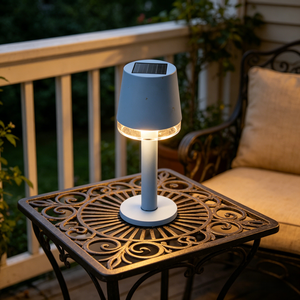 Lampadaire <span class=keywords><strong>solaire</strong></span> extérieur élégant OEM/ODM avec LED chaude et bande décorative transparente pour l'éclairage des cours, allées et chemins. - Product Image 4