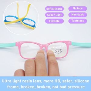 Gafas para Niños con Marco Óptico Cuadrado de Moda 2025, con Logotipo Personalizado, Anti Luz Azul, para Niños y Niñas - Product Image 4