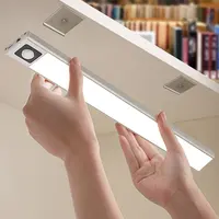 USB נטענת Motion חיישן תאורת ארון אלחוטי PIR אור לילה מנורת ארון ארון אור
