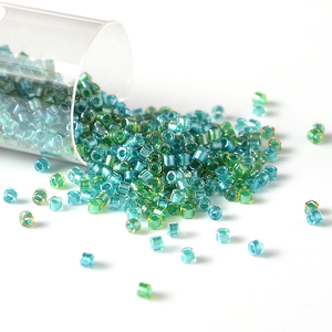 Cuentas de semilla de vidrio de <span class=keywords><strong>colores</strong></span> teñidos por dentro, <span class=keywords><strong>Miyuki</strong></span> japonesa, de alta calidad, venta al por mayor, 11/0 - Product Image 3
