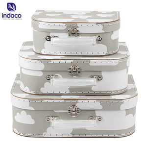 Fancy Custom Design Luxury White Rigid Paper Cardboard <b>Gift</b> Kids Toy Packaging Paper Suitcase <b>Box</b> With Handle - Product Image 4