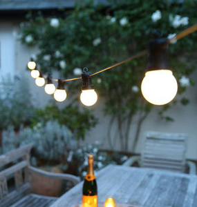 G50 lámpara esférica cuerdas 24V festival de Navidad boda Fondo fase casa patio IP44 IP65 de goma de alambre de cobre alambre - Product Image 4
