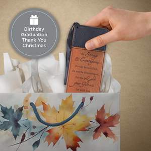 Accesorio de Lectura con Base Religiosa, Marcador con Borla Negra y Marrón para Hombres y Mujeres, Inspiración Bíblica para Seres Fuertes y Valientes - Product Image 2