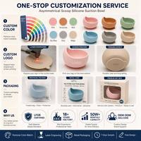 Ensemble d'alimentation pour bébé en silicone anti-chute, motif dessin animé moderne, réutilisable et compatible lave-vaisselle, pour bébés de 10 mois à la petite enfance