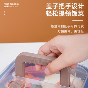 กล่องใส่อาหารสแตนเลสเกรดอาหาร 304 ขนาด 1800 มล. กล่องเบนโตะ กล่องข้าวกลางวัน กล่องเก็บอาหารสด สำหรับเด็กและผู้ใหญ่ - Product Image 5