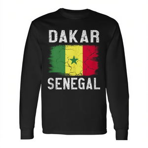 Camiseta Promocional Personalizada con el Logotipo de Dakar Senegal de Manga Larga - Product Image 2