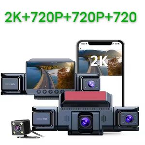 Nouvelle caméra embarquée Full HD 2K 2026 à quatre objectifs, enregistreur vidéo, interphone à distance, caméra embarquée cachée pour divers types de véhicules, DVR de voiture - Product Image 1