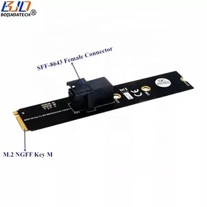 Mini Sas SFF-8643 zu NGFF M.2 Key-M Adapter Riser Karte für Intel 750 p3600 p3700 U.2 SFF-8639 NVME SSD
