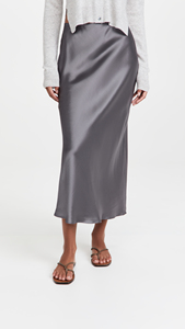 <span class=keywords><strong>Jupe</strong></span> <span class=keywords><strong>longue</strong></span> <span class=keywords><strong>en</strong></span> Satin Simple pour femme, vêtement décontracté de couleur unie, personnalisé - Product Image 3