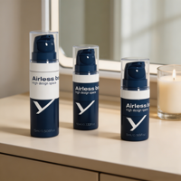 Flacon Airless en Plastique PP de 5 ml, 10 ml, 15 ml pour Lotion, Crème, Sérum, Gel Douche, Emballage Cosmétique