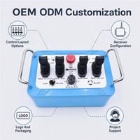 Télécommande industrielle NOMI NM002 à quatre joysticks longue portée pour grue de construction 12V 24V 500M IP67