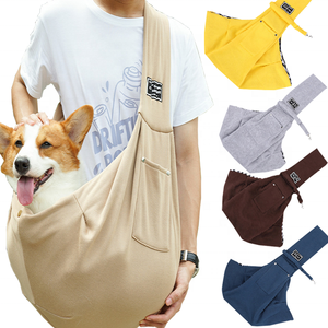Adjustable <strong>Puppy</strong> Dog Pet <strong>Carrier</strong> Hand-Free <strong>Sling</strong> Tote Padded Strap Portable Breathable Messenger Bag Front Pocket for Dogs Cats - Product Image 1