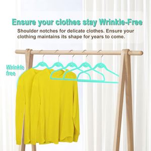 Wholesale Children's Non-Slip Slim Velvet Hangers with Stainless Steel <b>Hooks</b> Pink <b>for</b> Wardrobe Suit and Clothes - Product Image 4