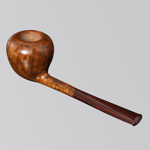 Muxiang Handmade Briarwood Pipe Free Type V Shape Tobacco Pipe For Men - Product Image 2