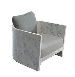 Outdoor and indoor Furniture Solid Marble armchair With Factory price discount
