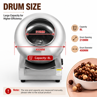Machine à enrober les noix au chocolat de qualité commerciale, norme allemande Deutstandard, vitesse réglable, pour usage domestique et professionnel