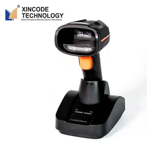 Xincode Waterproof Industrial 1D 2D Barcode Scanner Wired Wireless Qr code Reader Scanner with base