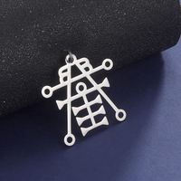 Pendentif Myshape Sigil de Lucifer, sceau de Satan, symbole satanique de Lucifer, breloque en acier inoxydable, accessoires DIY pour collier