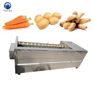 Sikat industri wortel teratai jahe segar kentang singkong mesin cuci pengupas