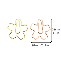 Clips en métal doré rose mignons, pinces de classement en fil métallique, pinces à index, pinces à papier en forme de cœur élargies, toutes sortes de clips en métal, pinces à papier de forme métallique