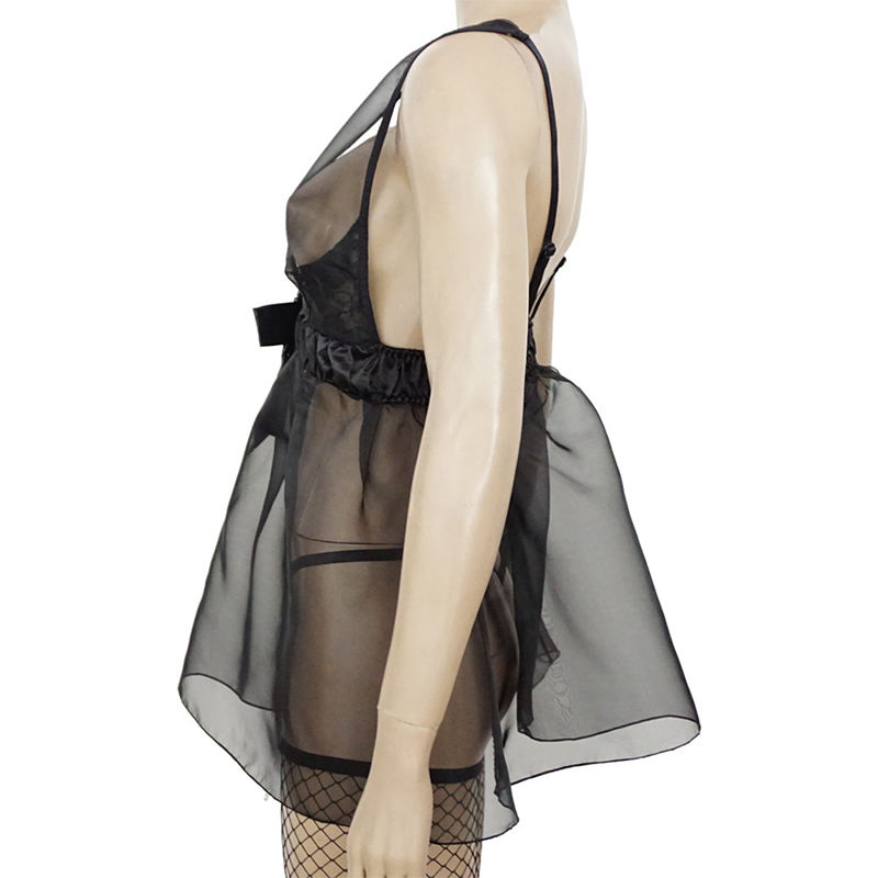 Wholesale Lingeries for Mature Women Plus Size Hot Transparent Babydoll Fancy Sleepwear Sexy Lingerie