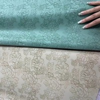Cuir PU Écologique Motif Rose Bicolore Gaufré Style Vintage Modèle Fleur de Rose Yiwu pour Bagages et Intérieurs de Voiture