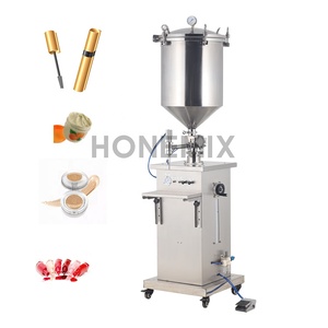Hone-máquina de llenado de líquido a presión totalmente neumática, con escala, de pasta de alta viscosidad, para exfoliación de crema gruesa de uñas - Product Image 1