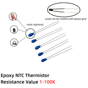 Sonde de capteur à puce <span class=keywords><strong>NTC</strong></span> Thermistance 1K 2K 3K 5K 7K 10K <span class=keywords><strong>12K</strong></span> 20K 50K 60K 100K 200K 1000K <span class=keywords><strong>Ohm</strong></span> 3977 3950 3435 3645 3900 4200 - Product Image 2