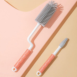 Baby Bottle Brush New Silicone Baby Bottle Brush Set For Baby Bottle Teats Straw Tube Pumping Supplies Cleaning
