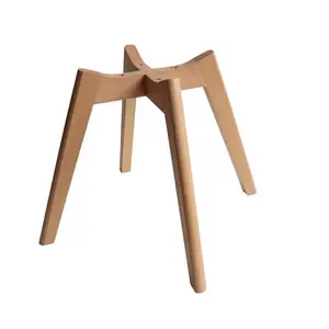 Manufacturers wholesale cross legs chair legs solid wood furniture wooden foot accessories Nordic wooden legs