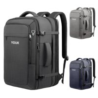 Mochila de ocio con puerto USB personalizado, extra grande, expandible, para portátil, para viajes, negocios, desplazamientos, entrenamiento