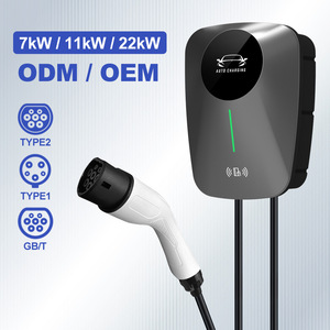 Chargeur mural pour véhicules électriques, norme européenne, 7 kW, type 2, station de charge AC avec écran LED et mode de charge automatique - Product Image 2