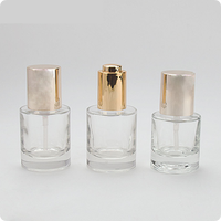Presse de luxe clair 30ml flacon compte-gouttes en verre 40ml cosmétique sérum oculaire cylindre vide goutte huile essentielle bouteille emballage avec boîte