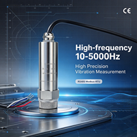 Transducteur de vibration et de température triaxial haute fréquence OEM RS485 10-5000 Hz 300ms 16g en acier inoxydable 304L avec protection IP65