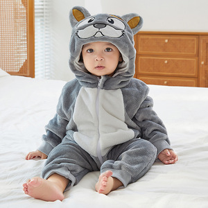 <span class=keywords><strong>Pyjama</strong></span> Kigurumi en flanelle de haute qualité, confortable, pour garçons et filles, combinaison mignonne à capuche, personnage de dessin animé, pour enfants - Product Image 3