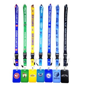 Câu Lạc Bộ bóng rổ quốc gia đội thể thao cổ dây buộc dài với khóa có thể tháo rời ID chủ thẻ ly khai Clasp 2 mặt - Product Image 4