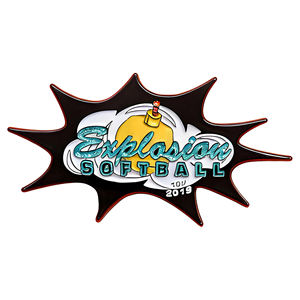 Pin Kerah Enamel Lunak Bentuk Tidak Beraturan, Lencana Logam Paduan Seng Kustom Fashion, Gantungan Kunci Enamel Warna-warni untuk Hadiah - Product Image 2