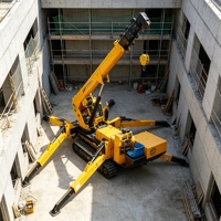 Grue araignée durable avec flèche télescopique et indicateur de moment de charge pour bâtiments de grande hauteur en France