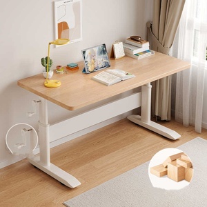 Mesa de aprendizaje de madera maciza para estudiantes de primaria y <span class=keywords><strong>secundaria</strong></span>, escritorio de dormitorio infantil que se puede levantar, mesas escritas a mano - Product Image 3