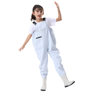 TOPIND Les enfants portent des vêtements une pièce imperméables Poitrine Enfants Waders pour jouer dans l'eau et pêcher - Product Image 4