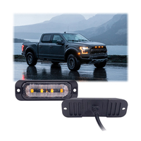 ECE R65-Zertifizierte Mini-LED-Notfallblitzleuchte für LKW und Erntemaschinen, Bernsteinfarbene LED-Warnleuchte