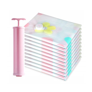 10 pcs Sacco A Vuoto <span class=keywords><strong>per</strong></span> I Vestiti di Grandi Dimensioni Sacchetto Di Immagazzinaggio Compresso Risparmio di Spazio con Pompa - Product Image 1