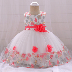 FSMKTZ Abiti per Bambine da 0-2 Anni Vestito da Principessa per Bambini Abito da Festa Principessa con Fiori Elegante e Vaporoso per Bambine L5045XZ - Product Image 3