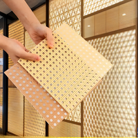 Panneau décoratif en maille tissée acrylique PETG pour hôtel, meubles, armoires, portes, avec design graphique, Chine
