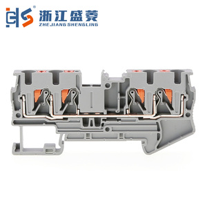 Pt 4-quattro 4mm ² 32A 1000V 4 cách đẩy nhanh kết nối mùa xuân khối thiết bị đầu cuối nhà sản xuất - Product Image 3