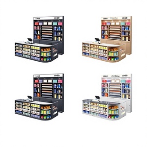<span class=keywords><strong>Comptoir</strong></span> de caisse de supermarché Hongbai, armoire intégrée pour tabac et alcool, meuble <span class=keywords><strong>d</strong></span>'<span class=keywords><strong>angle</strong></span> combiné, <span class=keywords><strong>comptoir</strong></span> de bar - Product Image 3