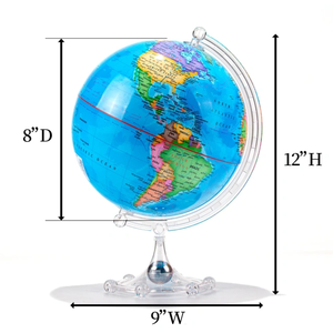 उपहार के लिए पृथ्वी दुनिया का नक्शा 20 सेमी ब्लू ग्लोब छात्र प्लास्टिक स्टैंड ग्लोब्स शिक्षण संसाधन - Product Image 2
